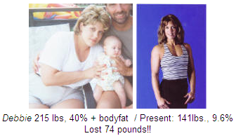 Pompano beach personal training client before and after Debbie