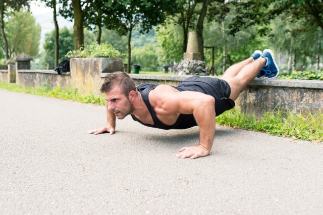 elevated push ups