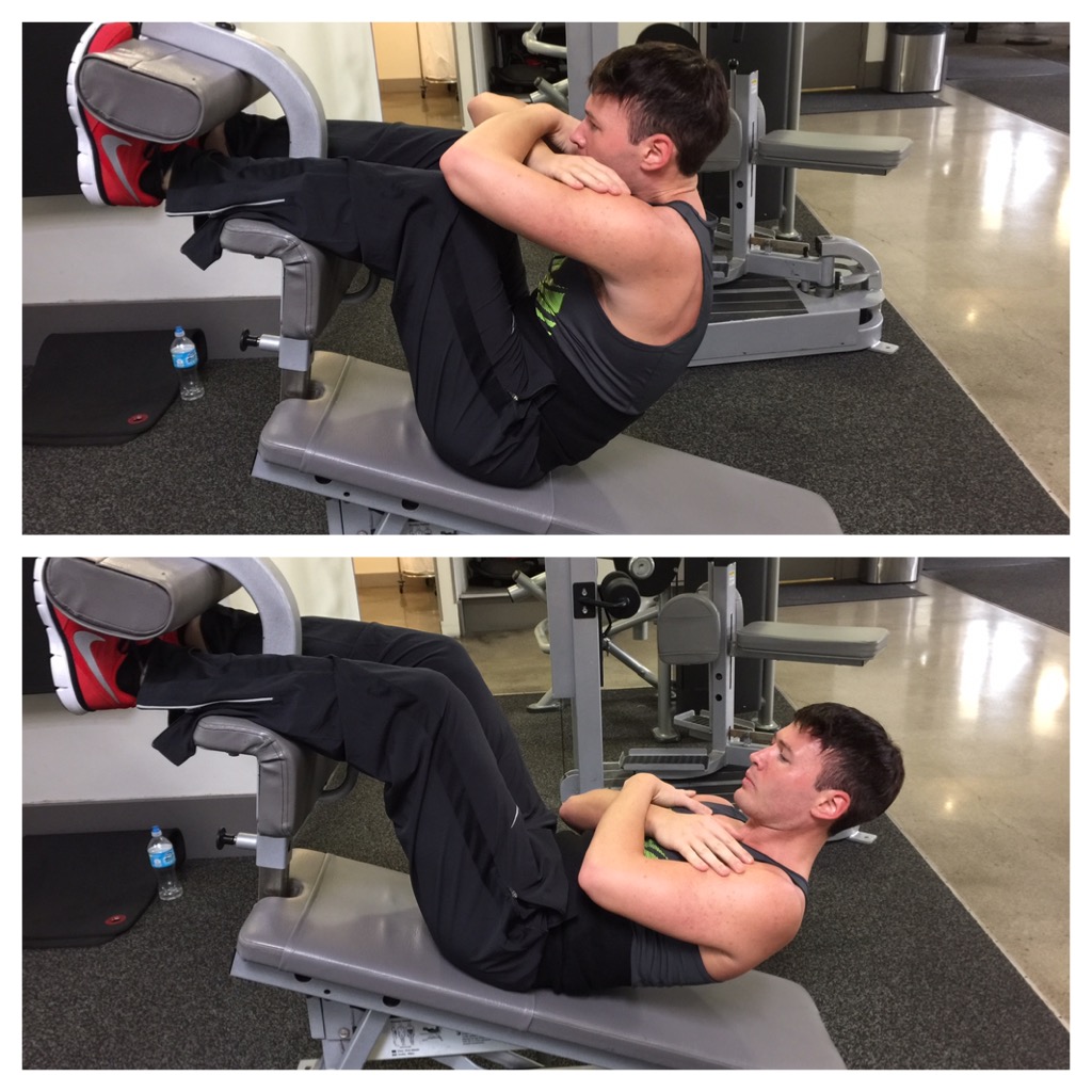 incline sit ups