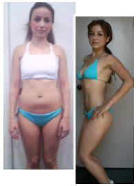 personal training client Michelle does not look bulky