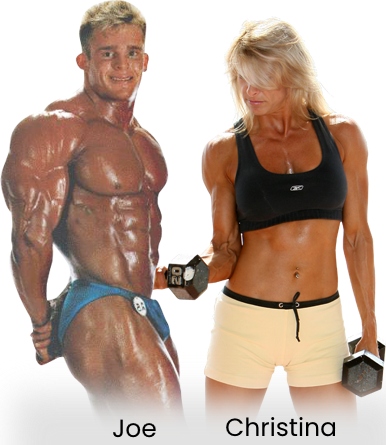 muscular blond woman dumbbell curl